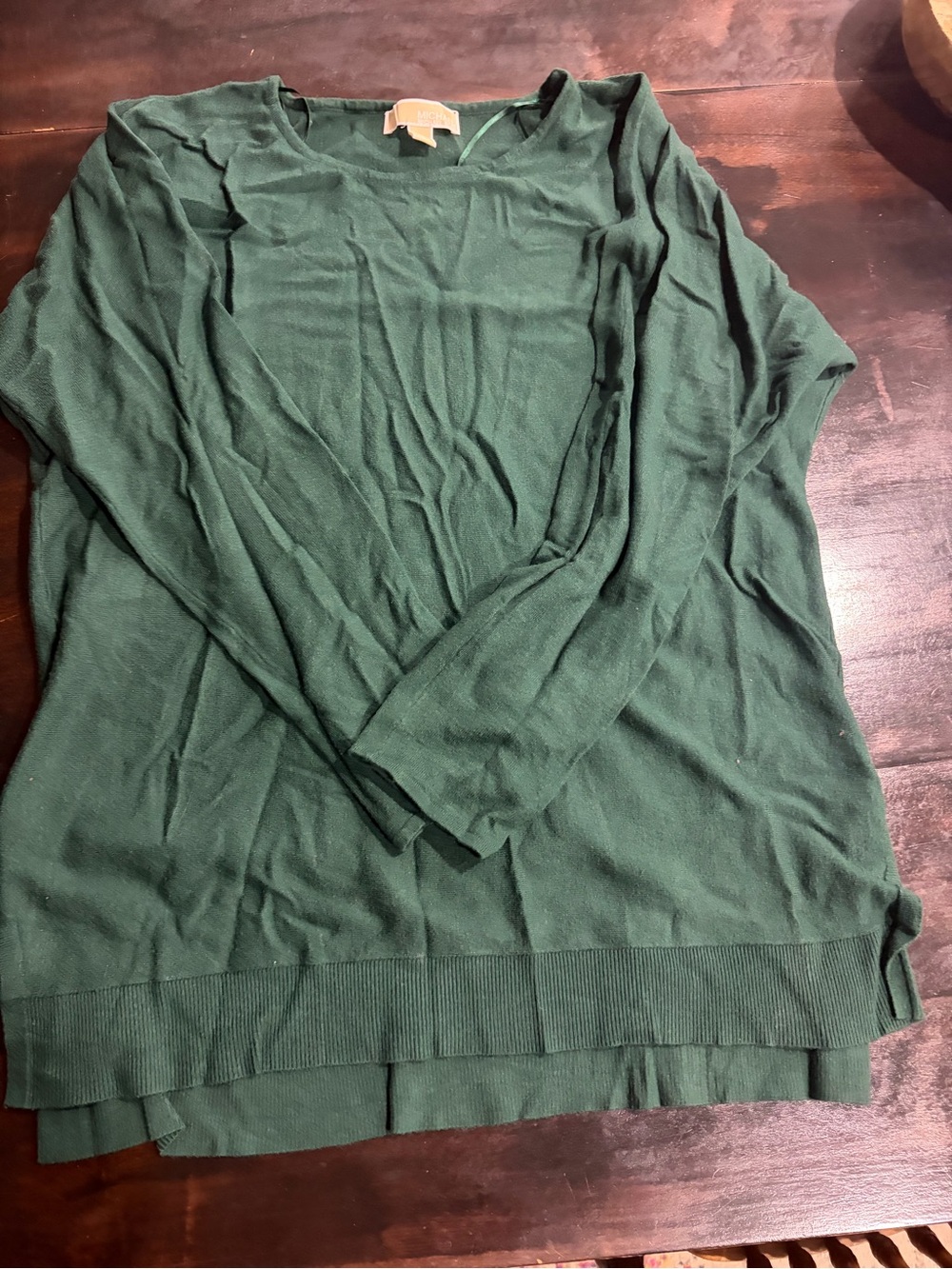 Michael Kors Dark Green Crewneck Sweater